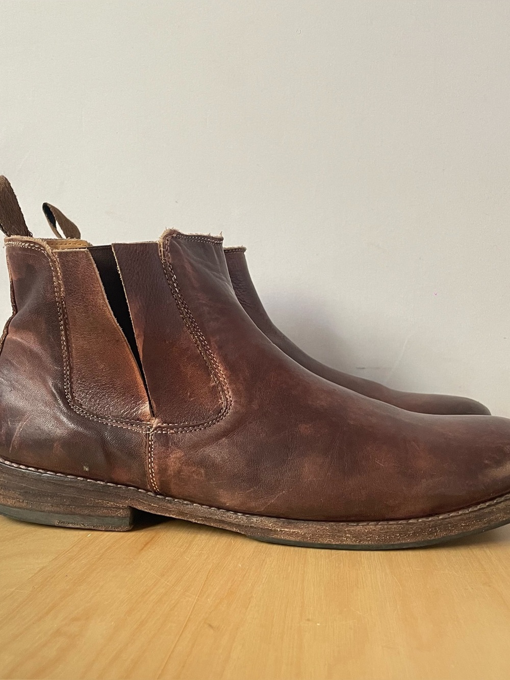Bed Stü distressed leather Chelsea boots | US 11